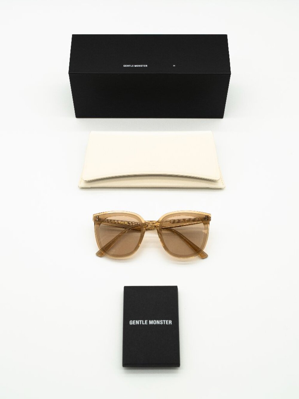 Gentle Monster Rosy YC5 Brown Round Sunglasses Full Set
